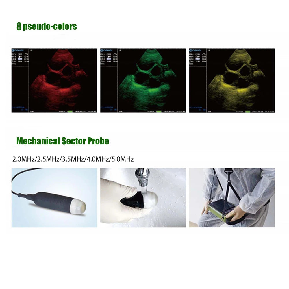 Portable Veterinary Ultrasound Scanner for Pregnancy Vet B Ultra Machine with 3.5MHz Convex Probe for Pig Sheep Dog Animals
