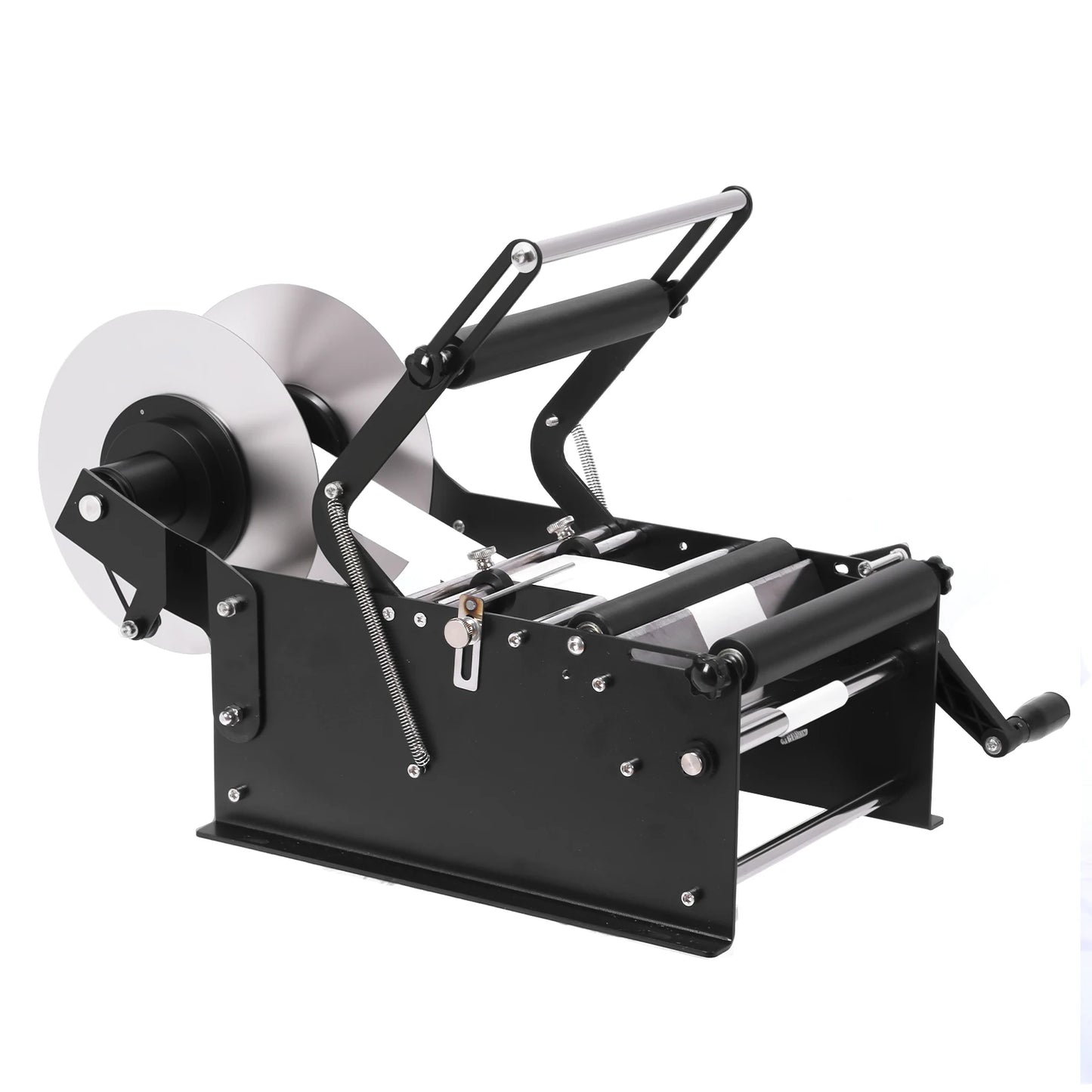 Manual Labeling Machine Hand Crank Simple Labeling Tool Label Applicator with Handle Round Bottle Sticker for Cans and Bottles