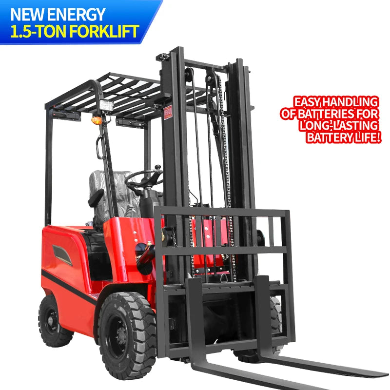 Hot Selling 1ton 2ton 3ton Electric Forklift, High Quality Lithium Power | Factory-direct with Warranty