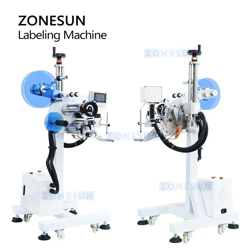 ZONESUN ZS-TB851 Automatic Flat Surface Labeling Machine Top Label Flat labeler Applicator Bags Cosmetics Equipment ZS-TB851