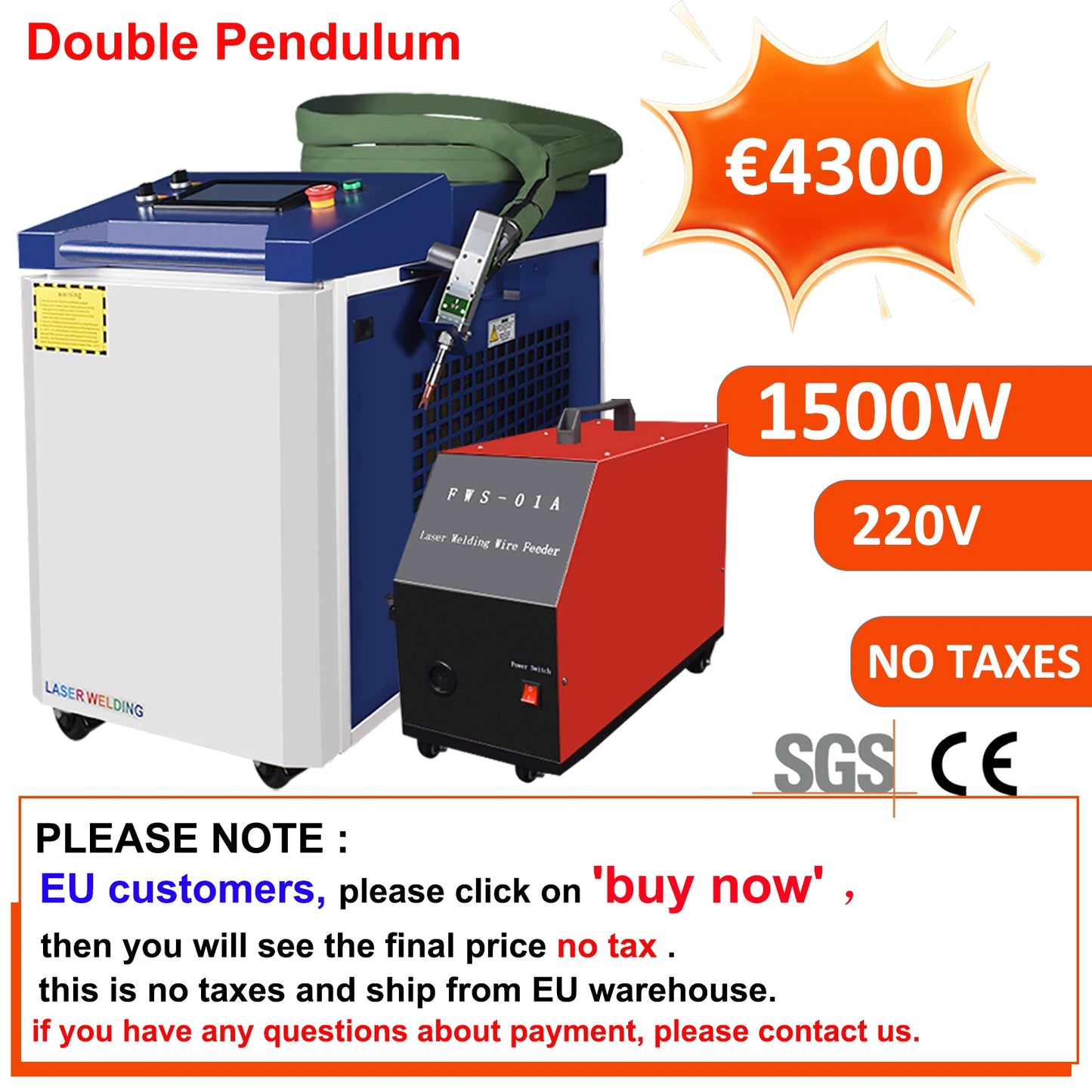 2000W Raycus Laser Welder 4 in 1 Laser Welding Cleaning Cutting for Metal Double Pendulum Handheld Fiber Laser Welding Machine