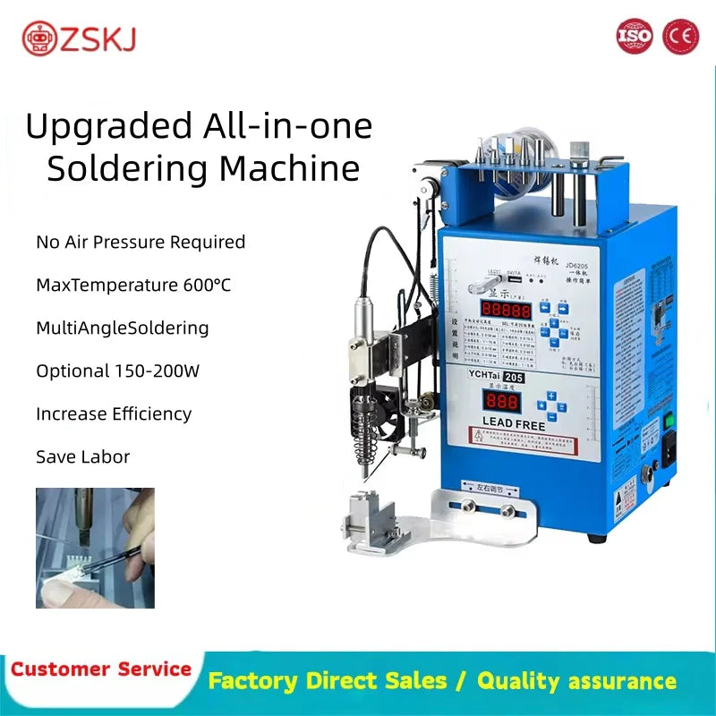 Multifunctional Soldiering Machine Semi-Automatic Soldering Station Precision USB Spot Welding DC Plug Soldering LED Light Power