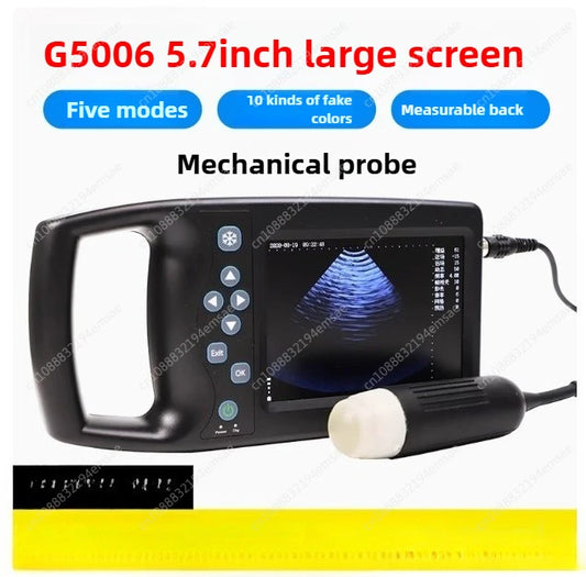 5.7 Inch LCD Screen Portable Veterinary Ultrasound Scanner For Cattle Cow Pig Horse Ultrasound pregnancy testing Machine Color