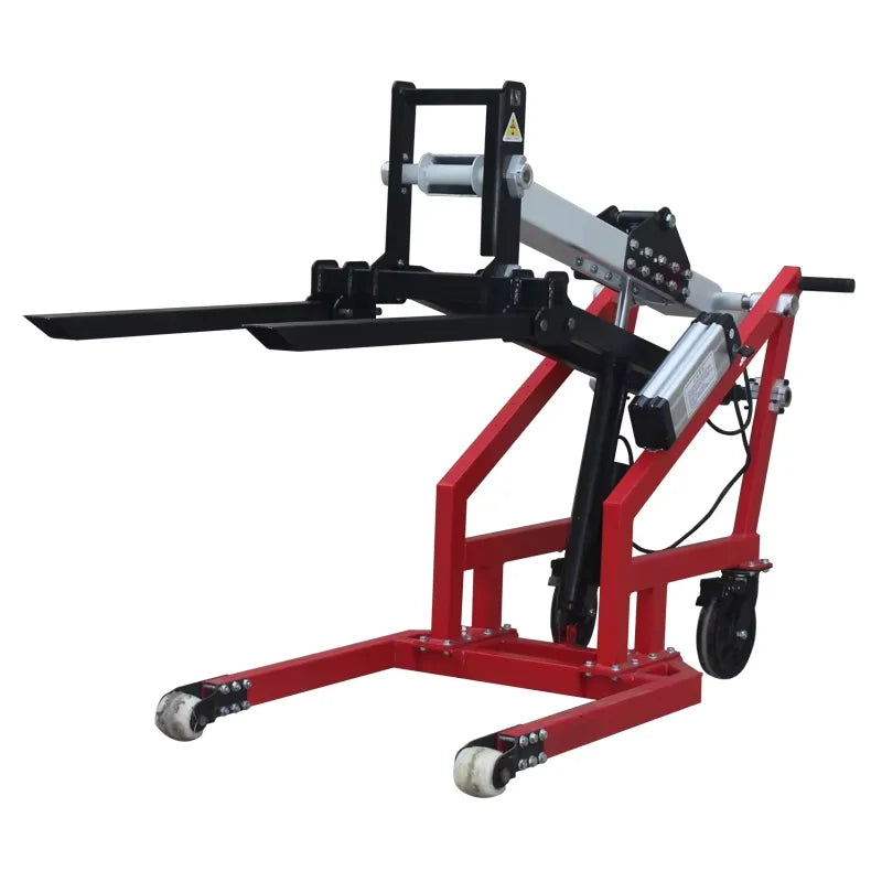 Small Electric Forklift Hydraulic Lifting and Handling Truck Curved Arm Loading and Unloading Truck Portable Stacker Truck