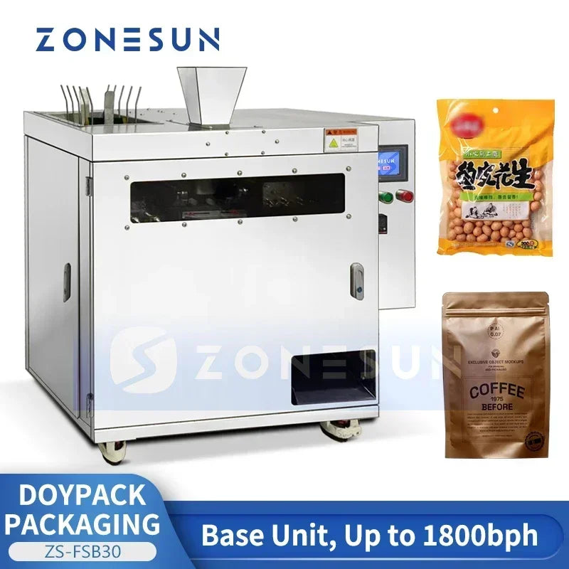 Zonesun Pouch Packaging Machine Doypack Packing Machine Automatic Filling and Sealing Machine Liquid Power Granule ZS-FSB30