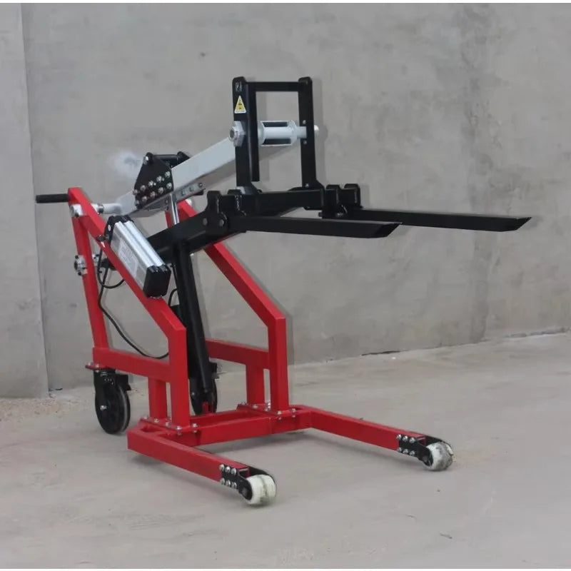 Small Electric Forklift Hydraulic Lifting and Handling Truck Curved Arm Loading and Unloading Truck Portable Stacker Truck