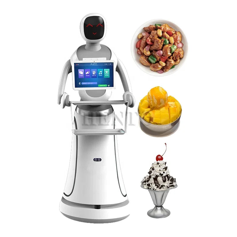 Long Service Life Robot Hotel Delivery / Humanoid Robot for Restaurant / Robot Service