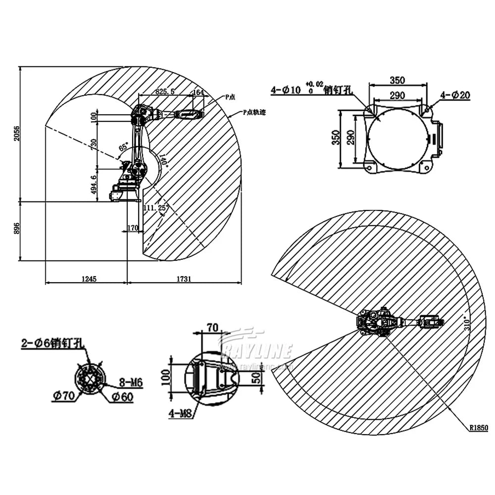 Discount High Quality Robotic Arm Manipulator Articulated Robots CNC Robot Arm For Welding/Painting/Palletizing/Forging