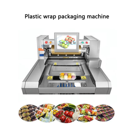 Automatic packaging machine All stainless steel fruit and vegetable packaging machine cling film packaging machine