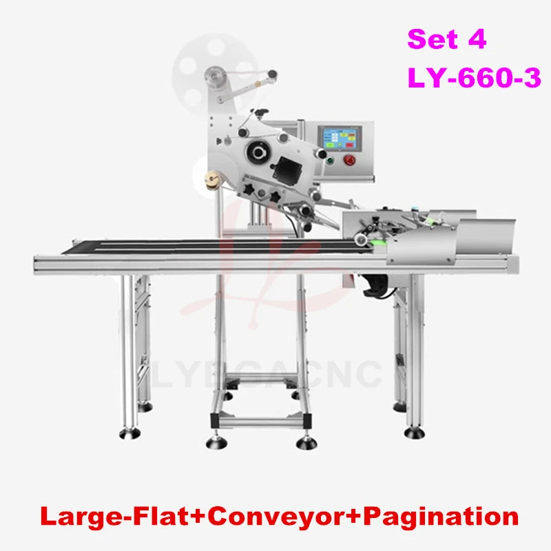 LY-660-2 Labeling Machine Intelligent Fully Automatic Assembly Line Flat Labeler Sticker for Food Bags Carton Boxes Packaging
