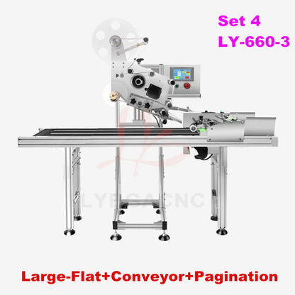 LY-660-2 Labeling Machine Intelligent Fully Automatic Assembly Line Flat Labeler Sticker for Food Bags Carton Boxes Packaging