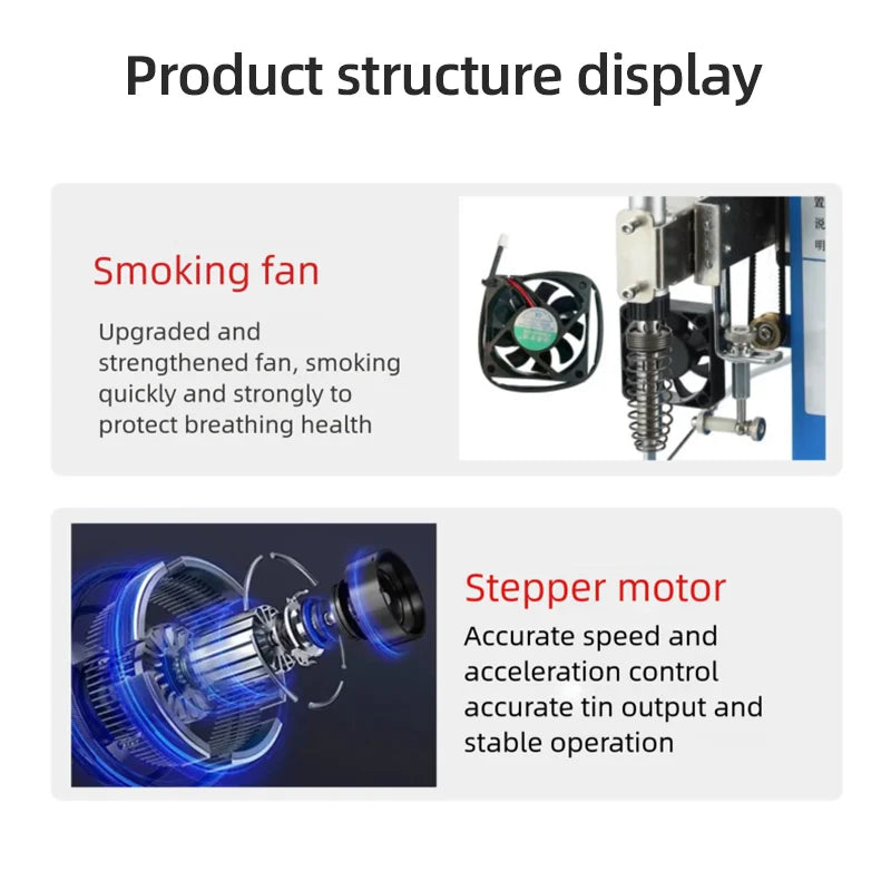 Multifunctional Soldiering Machine Semi-Automatic Soldering Station Precision USB Spot Welding DC Plug Soldering LED Light Power