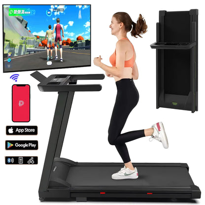 3.0HP Treadmills Electric APP Online Monitoring 7.5MPH Remote Control Foldable Quite Running Walkingpad for Home Portable 300LBS