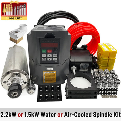 BulkMan3D Latest V2.2 WorkUltra CNC Router Machine 4-Axis xPRO V5 GRBL 2.2KW Precise CNC Milling Engraver for Wood Metal Acrylic