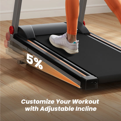 4in1 Treadmills for Home with Incline Foldable Handles Treadmill 300LBS Capacity 3.0HP 7.5MPH Folding Running Treadmill Exercise