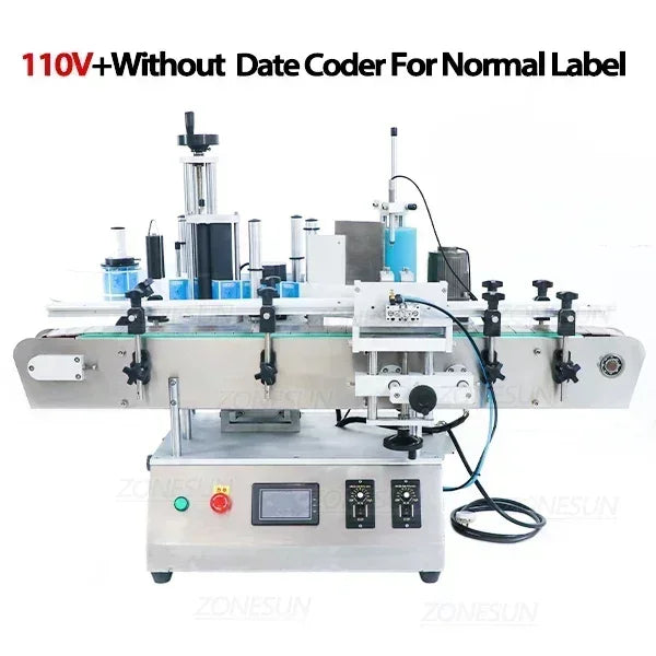 ZONESUN ZS-TB500A Automatic Label Applicator Jar PET Round Bottle Labeling Machine with Date Coder