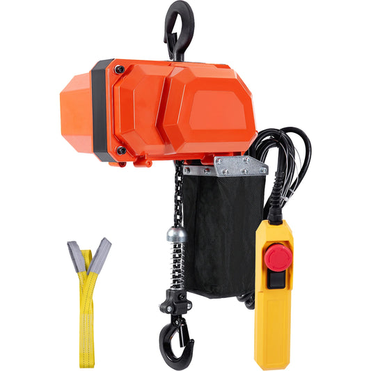 SucceBuy 330/1100/2200LBS Electric Wire Rope Hoist Crane Electric Chain Hoist with Trolley Overhead Garage Ceiling Winch