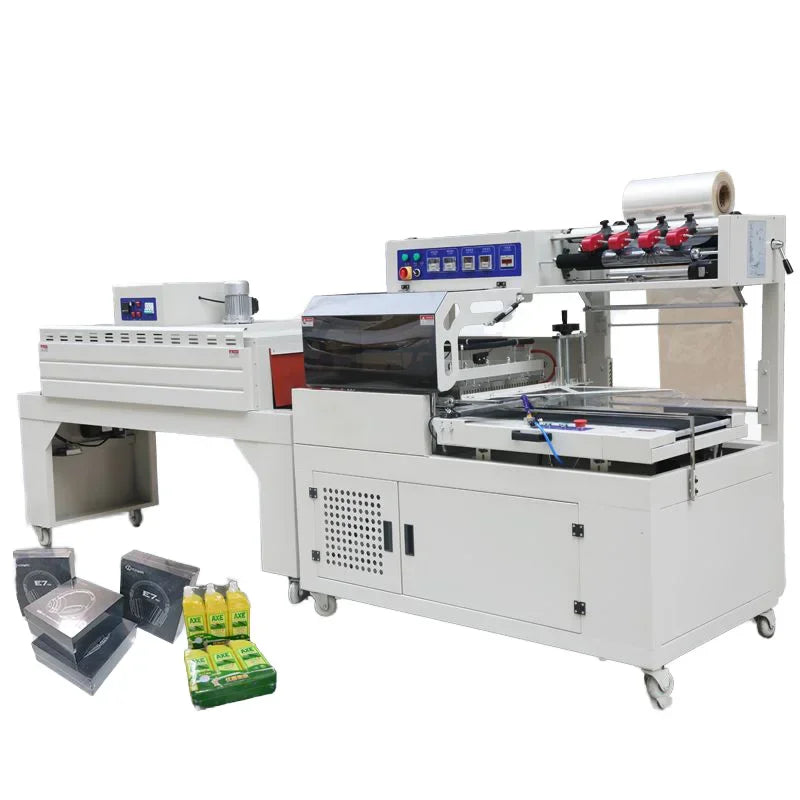 CH Automatic Shrink Wrapper Machine for Cosmetics Boxes Books Food Masks-New Condition Plastic and Wood Packaging Case