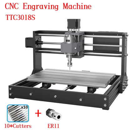 Twotrees TTC3018 CNC Engraver Machine GRBL Control Milling Router DIY Cutting 3-axis PCB PVC Mini Wood Engraving Machine