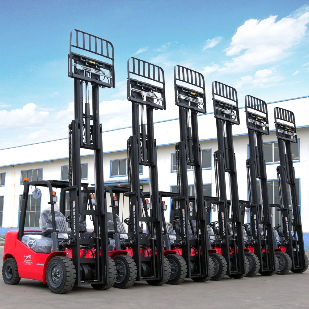 Hydraulic Diesel Forklift Lifting Truck 3 Ton 5 Tons CE EPA With Fork Positioner And Side Shifter Warehouse Forklift Customized