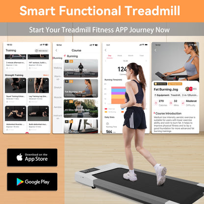 Treadmills 39.37inch Running Belt 2in1 Under Desk for Home Office Treadmill Walkingpad 2.5HP Romote Control 5MPH Exerice Machine