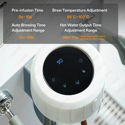 CAFOVO E110A Semi-automatic Espresso Machine Dual Pump Triple Heating Coffee Machine 3000W Commercial Coffee Maker 220V