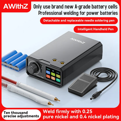 Awithz UK3 Portable Battery Spot Welder DIY Mini Welding Machine 18650 Lithium Battery Pack Welding Tool 10000mah Weldable 0.4mm