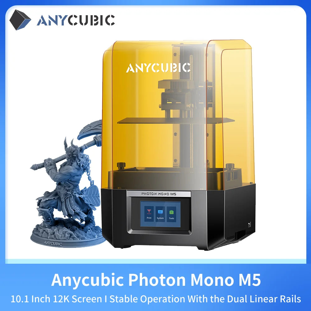 ANYCUBIC DLP SLA LCD 3D Printer High Speed 3D Resin Printer Photon Mono 4, M5s Pro, M7 Pro, M7, D2&Wash Cure Machine