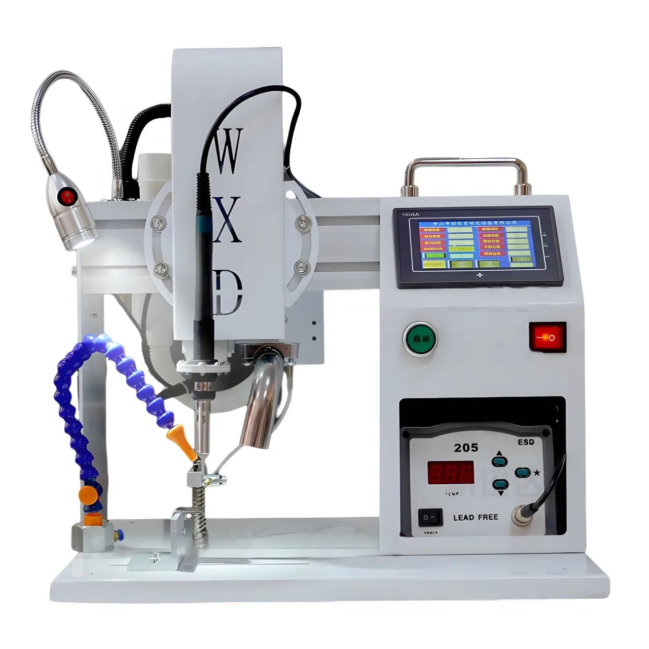 WXD-110H Semi-Automatic USB Connector Electrical Cables Soldering Machine For USB Wire Making Tin PCB/LED/Robot Welding Machine