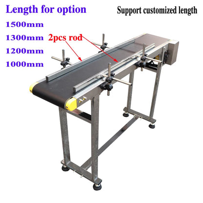 Stainless Steel Bottle Conveyor Belt 1000mm 1.5m 1.2m Code Inkjet Printer Food Industry Production Line ForFiber Marking Machine