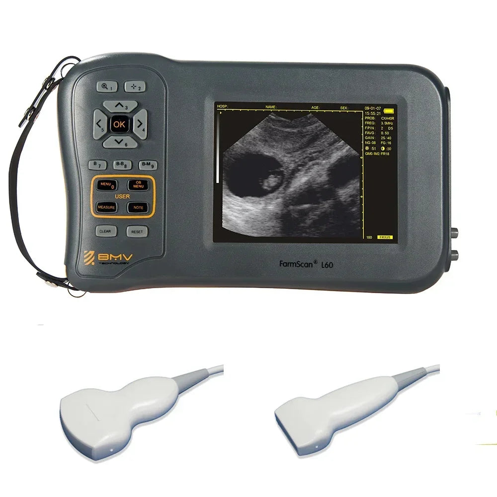 5.8 Inch Farm Portable Ultrasound Scanner Machine Sheep Pig Cow Equine  Veterinary Equipment Farmscan L60 USG Ecografo