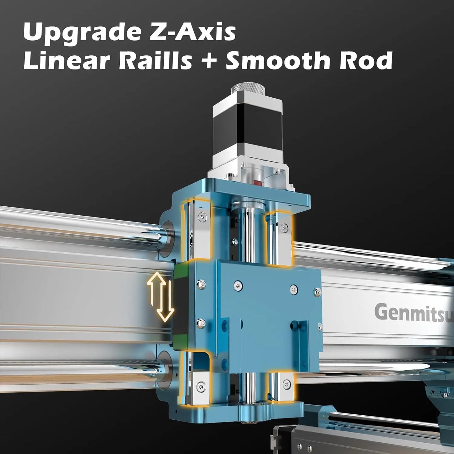 Genmitsu CNC Machine 4040-PRO MAX with 710W Trimmer CNC Router & Linear Rail Driven, 3 Axis Engraving Machine