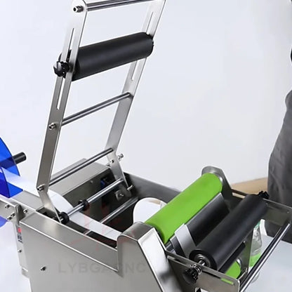 LY Semi-Automatic Round Bottle Labeling Machine Glass Bottles Handheld Labeler Suitable for 12-150mm Bottle Outer Diameter