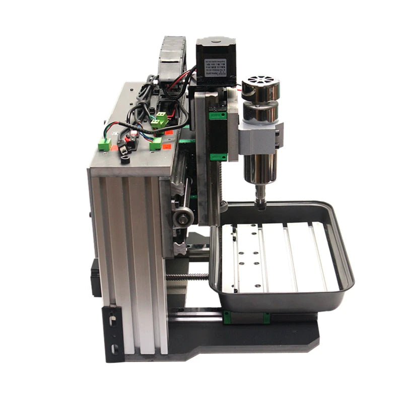 LY Mini DIY CNC Router 3020 Square Line Rail 500W ER11 Spindle 3 /4 /5 Axis PCB Wood Milling Metal Engraving Machine USB Port