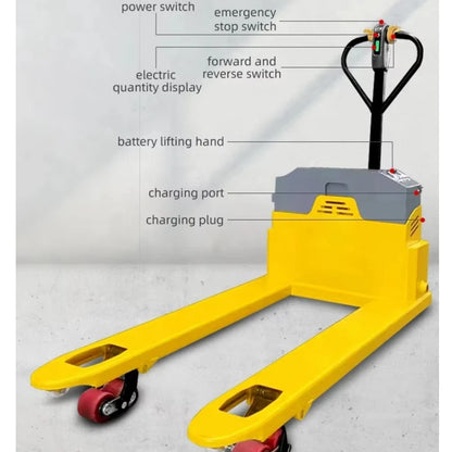 Electric Pallet Lift Jacks  All Terrain 3 Ton Self Lifting Rubber Wheel Pallet Jack