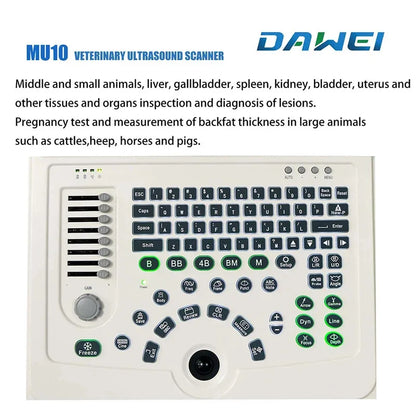 Veterinary Ultrasound Machine Portable Laptop Pregnancy Scanner Probes (B, BB, 4B, B+M, M) for Animal Hospital Home Farm