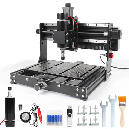 【EU US BR】DIY 3 Axis GRBL 3020 Plus CNC 3W 5W 10W 15W 20W Laser Engraver Engraving Machine PCB Milling Machine 2 in 1