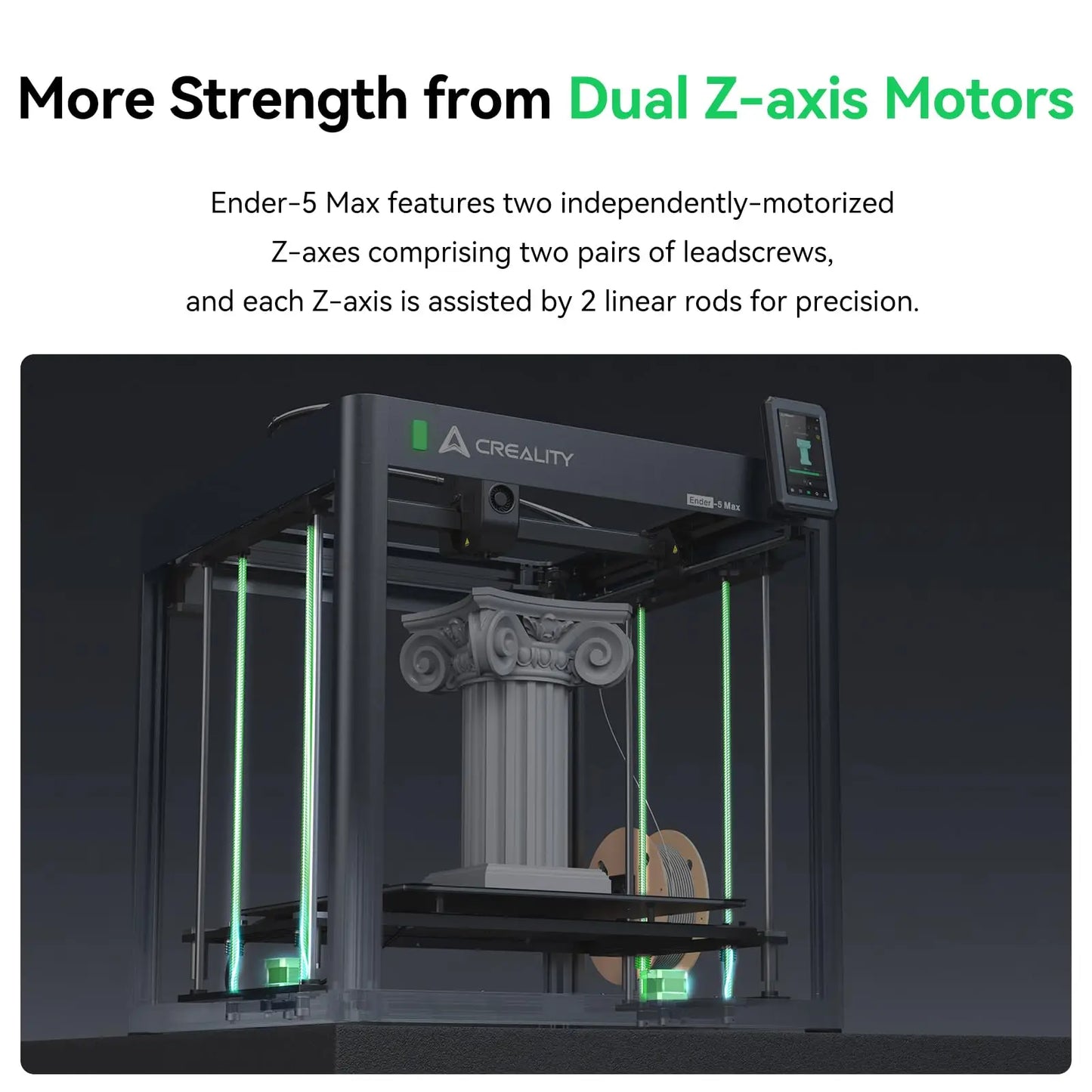 Creality Ender 5 Max 3D Printer 700mm/s Max Printing Speed Large Build Volume 40 *40 *40 Auto Leveling Linear Rail Dual Z Axis