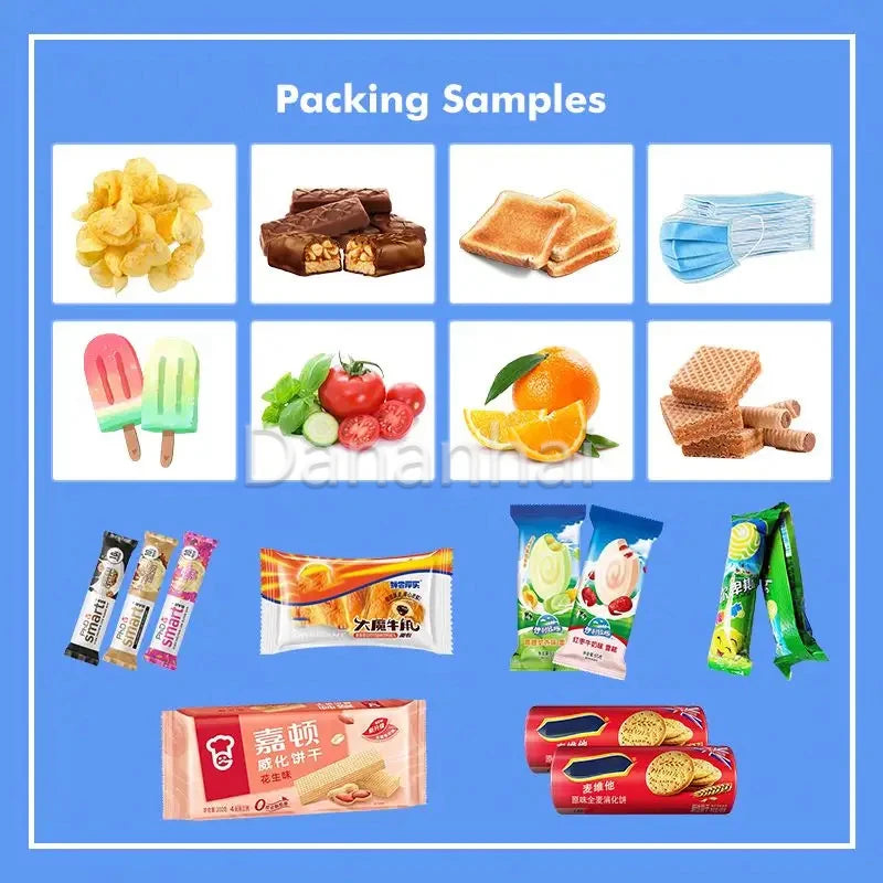 High Speed Pillow Packaging Machine, Fruit Mooncake Tableware Packaging Machine, Bread Hardware Bagging Sealing Machine