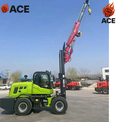 New All Terrain 3 Ton 3.5ton 4ton 5ton Forklift customized 4WD 4x4 All Rough Terrain Forklift Diesel Wheel Forklift Price