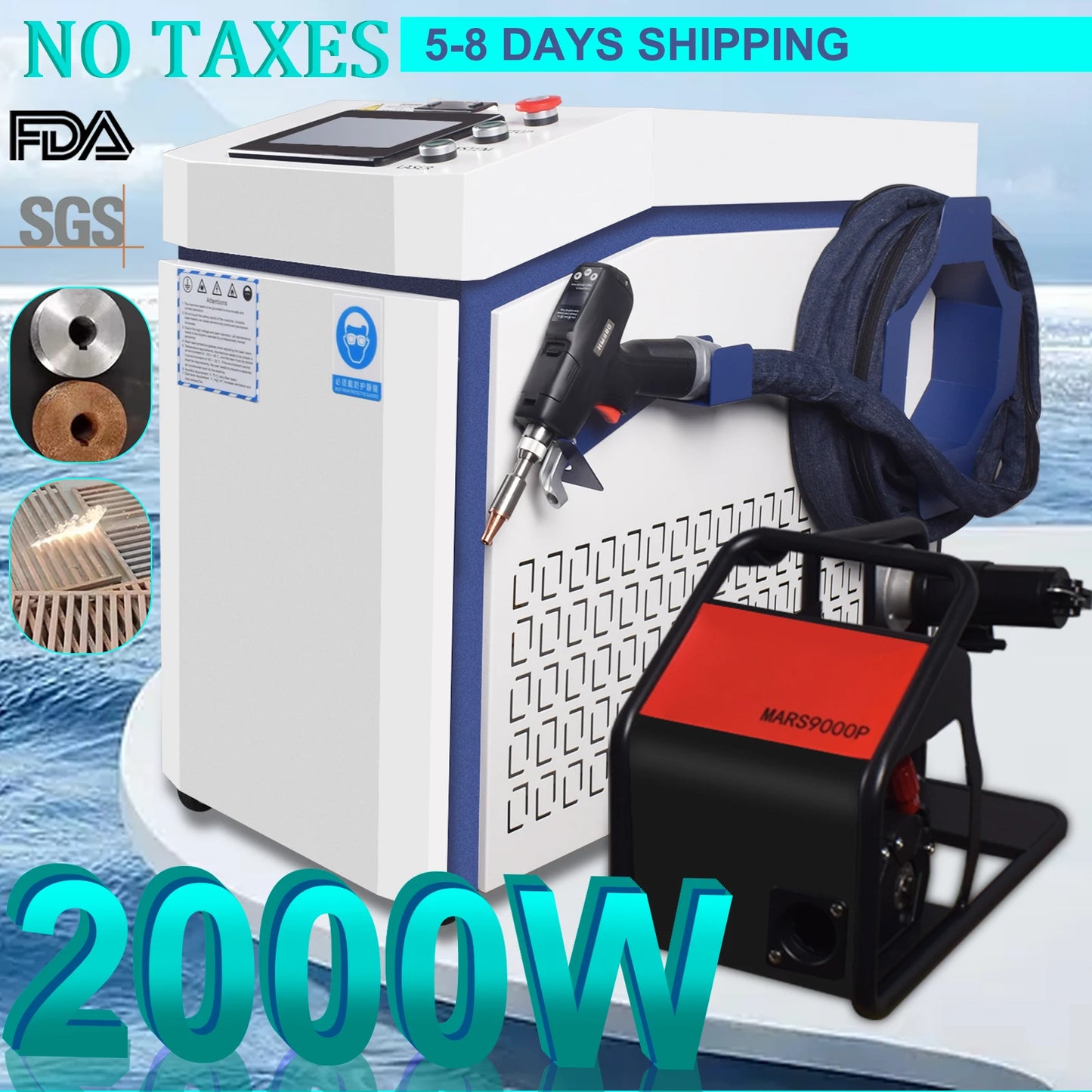 2000W 4 in 1 Laser Welding Cleaning Cutting Soldering Machine for All Metal 3000W 1500W Handheld Fiber Laser Welder EU US Stock