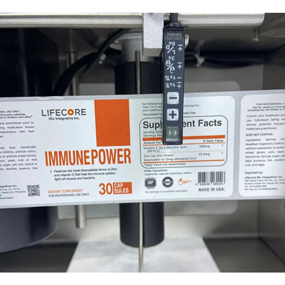 Semi-automatic labeling machine round bottle desktop labeling machine self-adhesive glass bottle small label coating machine