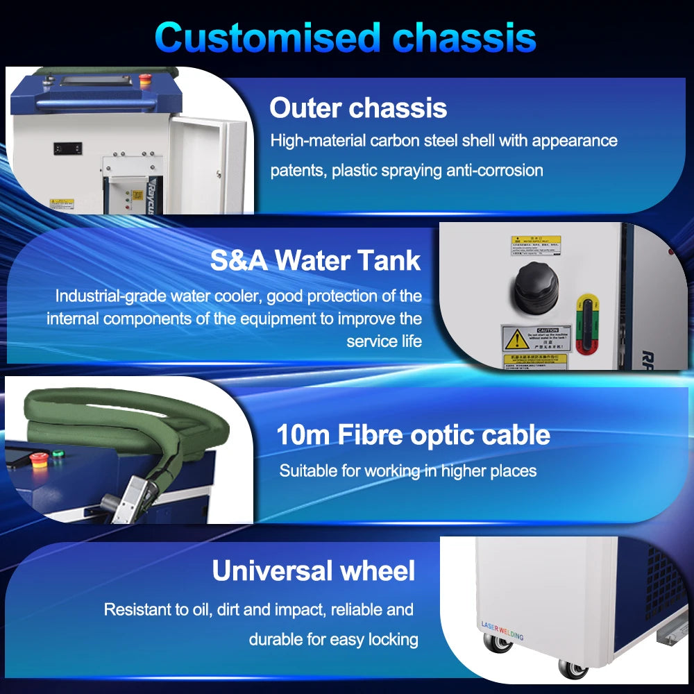 2000W Raycus 4 in 1 Laser Welding Cleaning Cutting for Metal Double Pendulum Laser Welder Handheld Fiber Laser Welding Machine