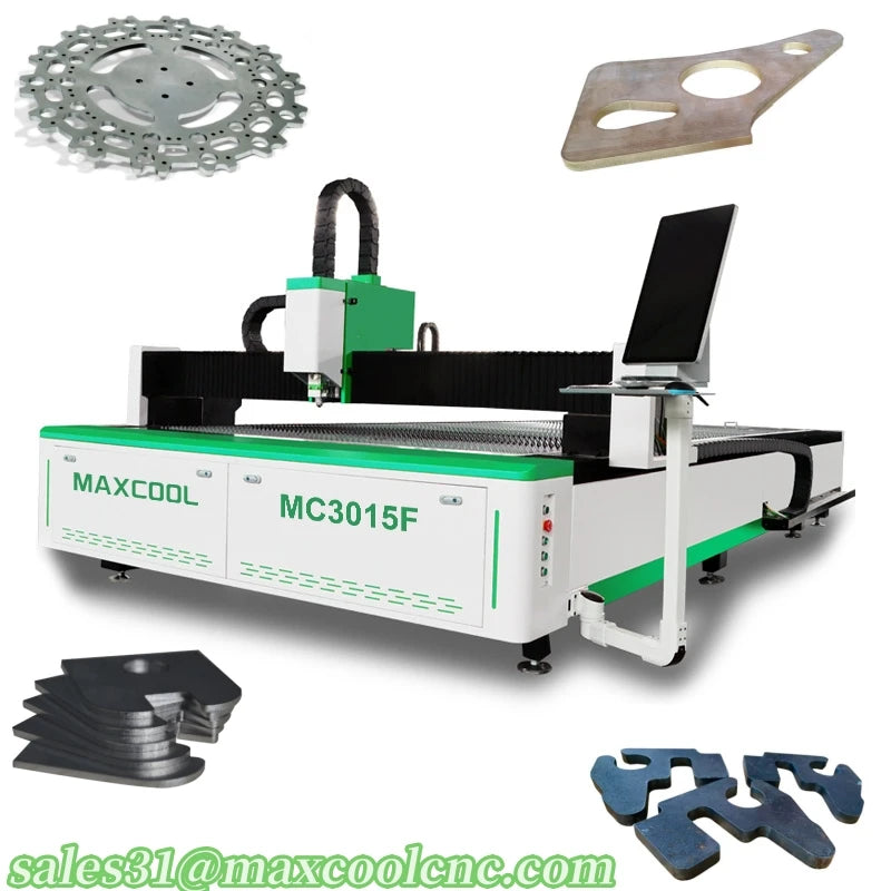 Maxcool New Designed Fiber Laser Metal Sheet Cutting Machine Advertising Letter Engraving SS CS Laser Cutter 3kw 6kw 12kw