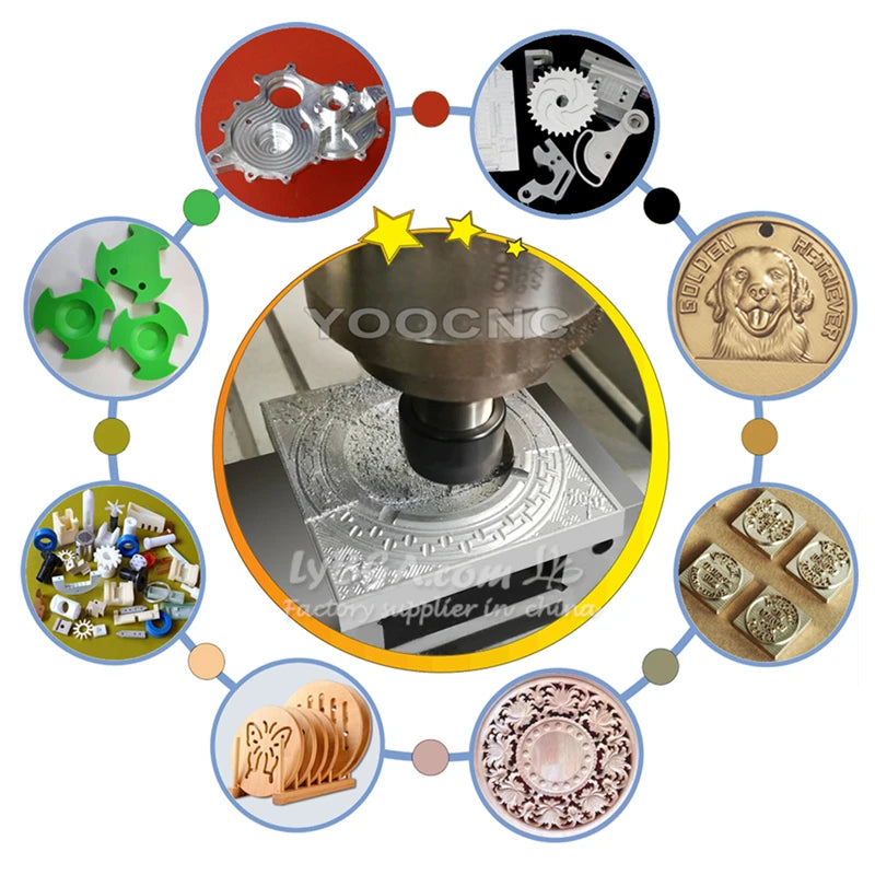 Linear Guide HG20 Metal Engraving Machine 6040 2200W Wood CNC Router 1500W PCB Cutting Machine With Sink