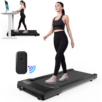 Treadmills 39.37inch Running Belt 2in1 Under Desk for Home Office Treadmill Walkingpad 2.5HP Romote Control 5MPH Exerice Machine