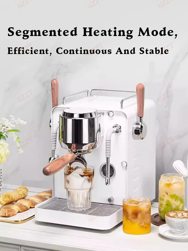 GZZT M1M2 Commercial Coffee Machine 15Bar Semi-automatic Espresso Maker Cappuccino Espresso Home Office Italian Coffee Machine