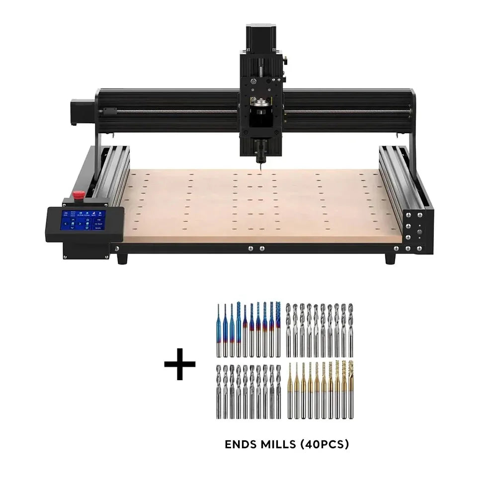 Twotrees TTC450 CNC Router Milling Cutting Machine GRBLLaser Engraver For Acrylic PCB PVC Metal Aluminum 500W Spindle Motor