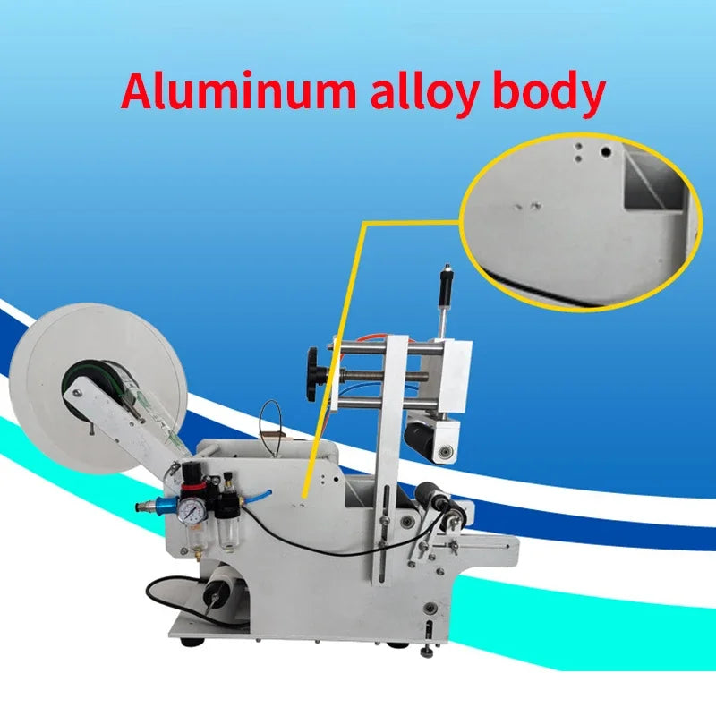 LY Semi-Auto LT-80 Circular Labeling Machine High Precision Round Bottle Label Sticker Equipment 40-100mm Container Diameter