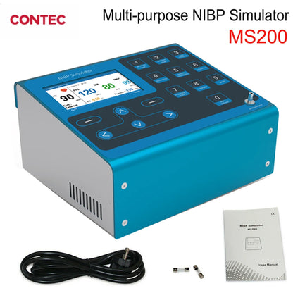MS100 MS200 MS400 Multiparameter SPO2 PR NIBP ECG IBP Simulator Biomedical Non-Invasive Simulation Heart Rate Simulate Monitor